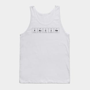 Vaccine Periodic Table Science Print Tank Top